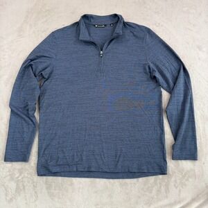 Travis Mathew Havasu 2.0 1/4 Zip Golf Performance Pullover in Blue Men XL NWOT